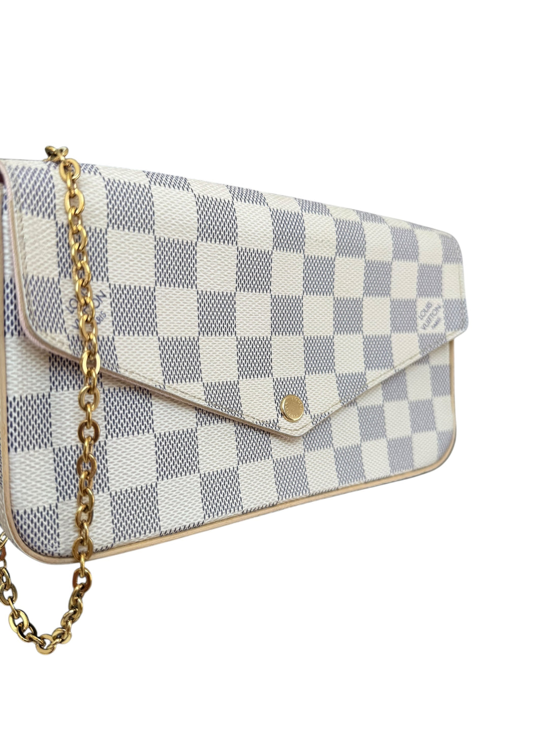 Louis Vuitton Félicie Pochette in Damier Azur Canvas