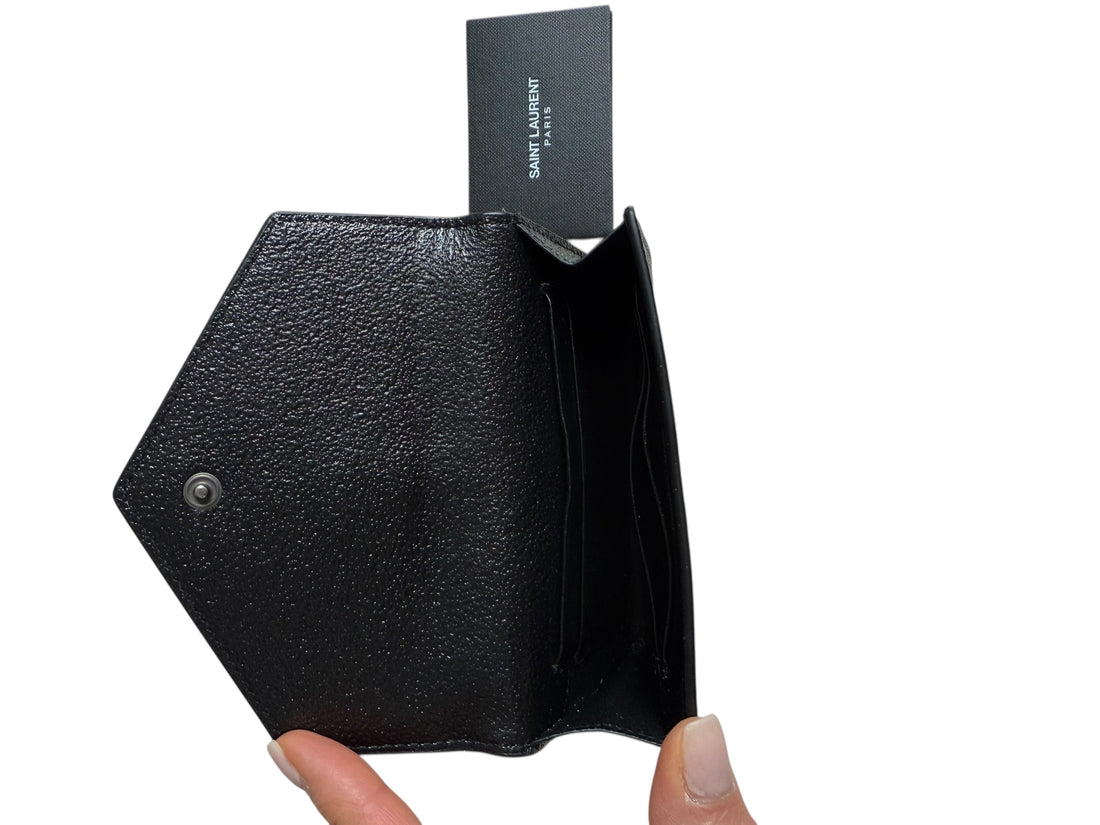 YSL Allblack Geldbörse Kartenetui