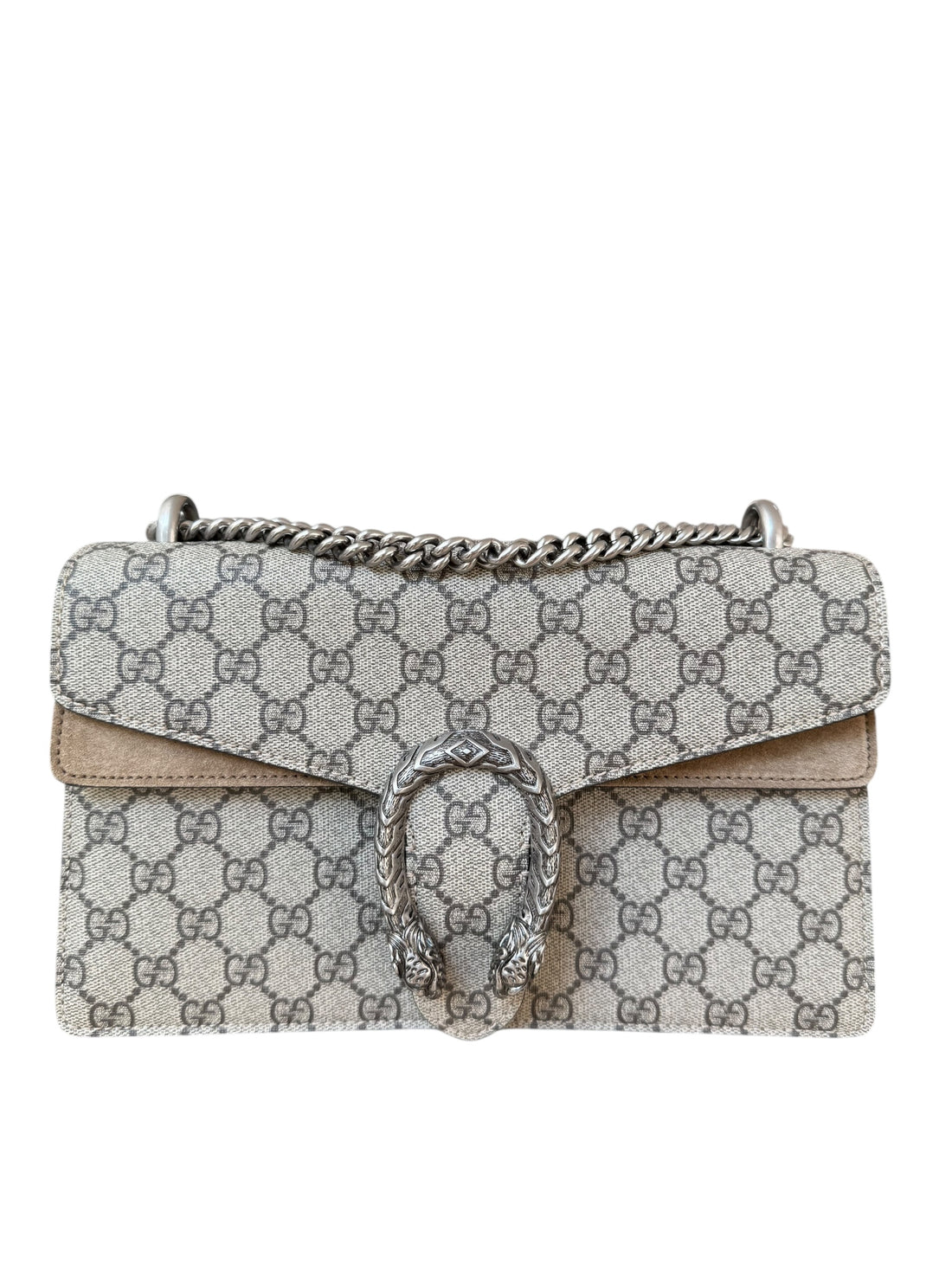 Gucci Dionysus Medium mit Taupe Suede Leder beige