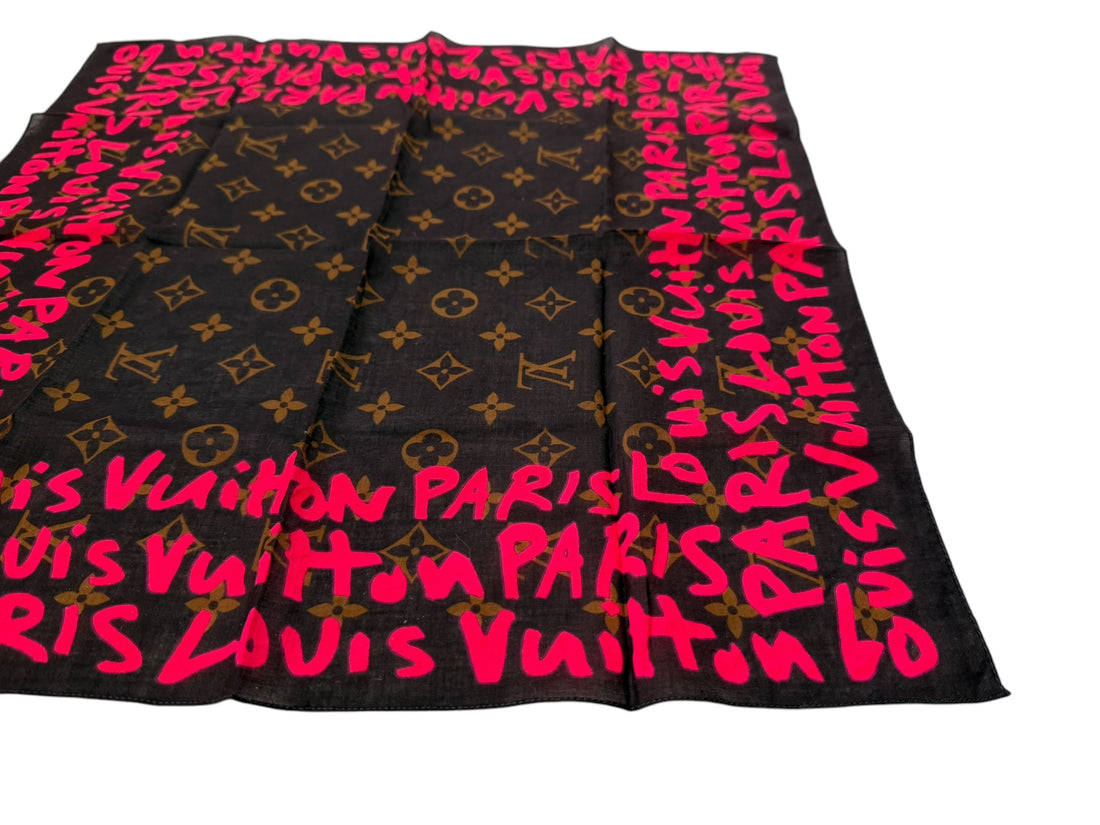 Louis Vuitton Stephen Sprouse Tuch Bandana Graffiti pink Monogram