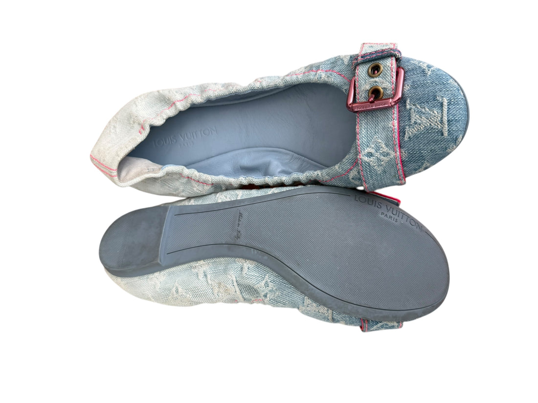 Louis Vuitton Denim Ballerinas