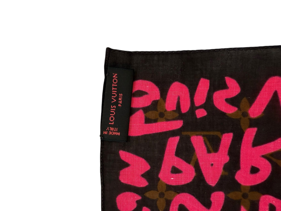 Louis Vuitton Stephen Sprouse Tuch Bandana Graffiti pink Monogram