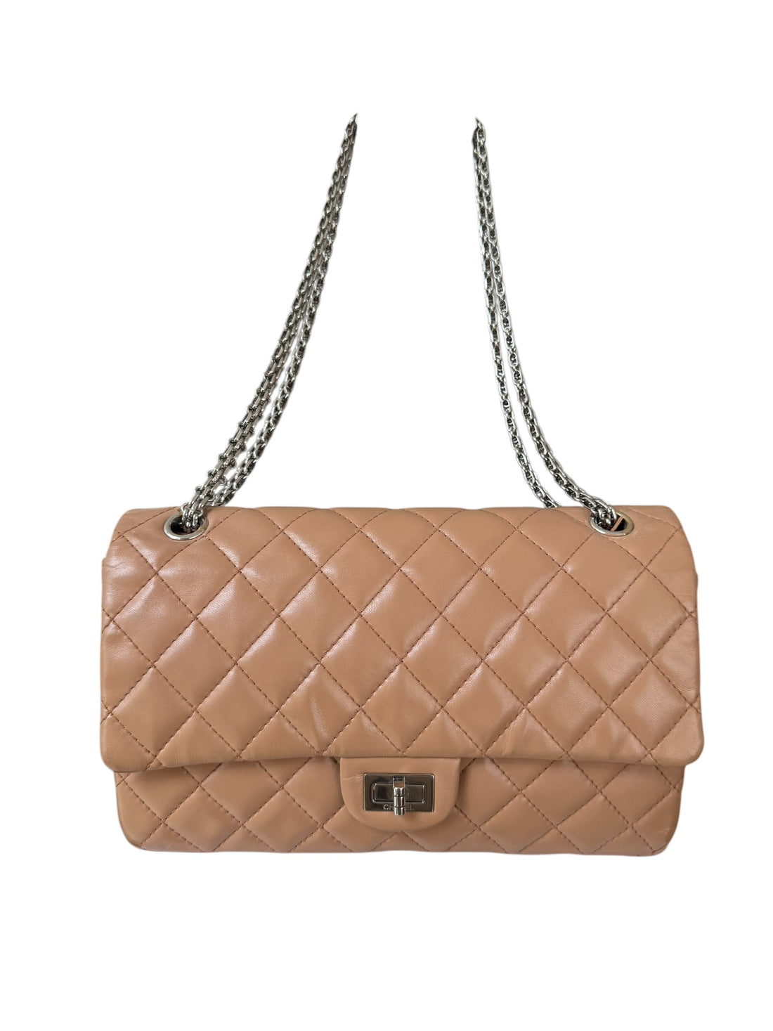 Chanel 2.55 Reissue Medium Leder Caramell