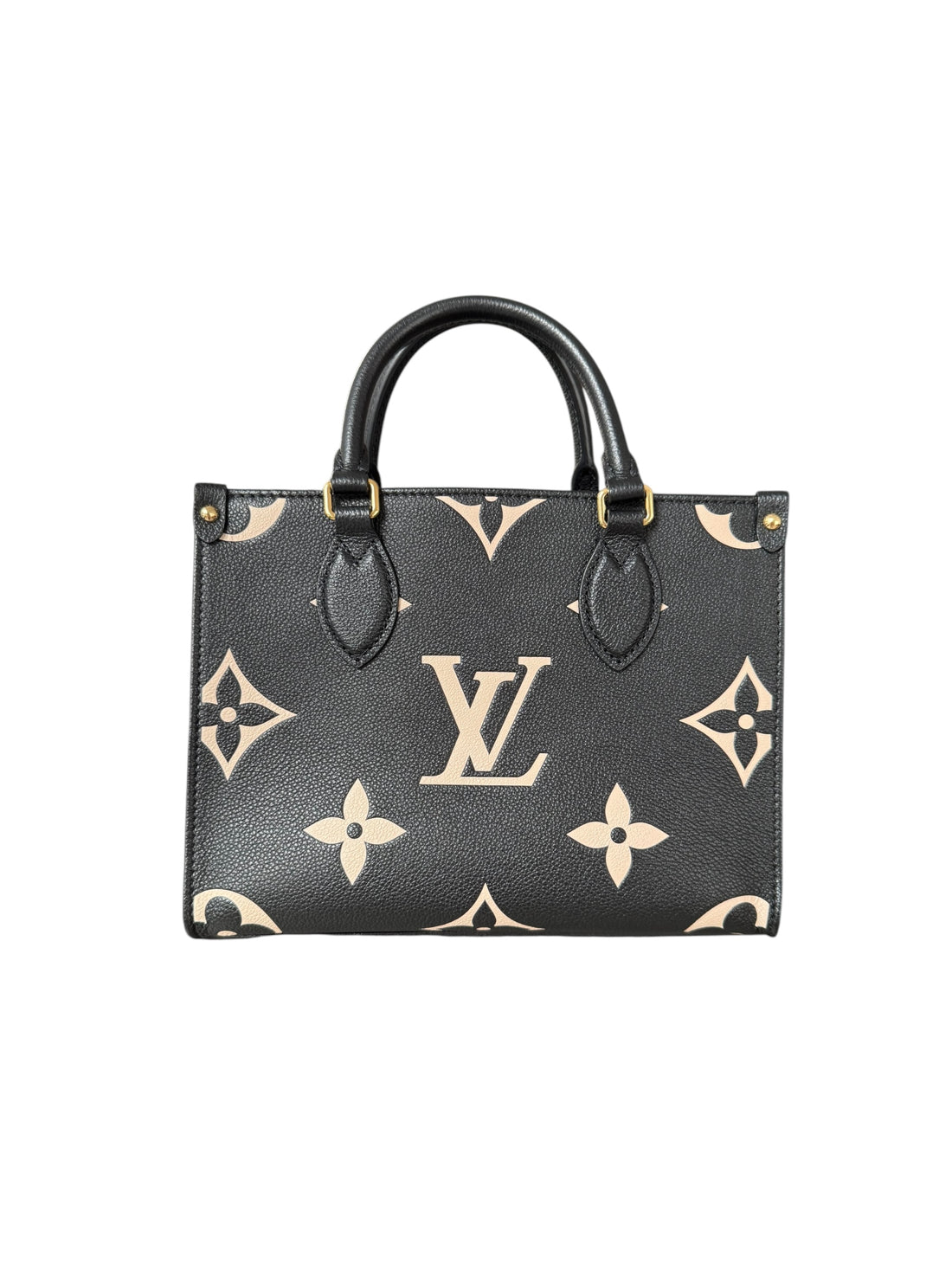 Louis Vuitton Onthego pm Empreinte Leder Bicolor schwarz