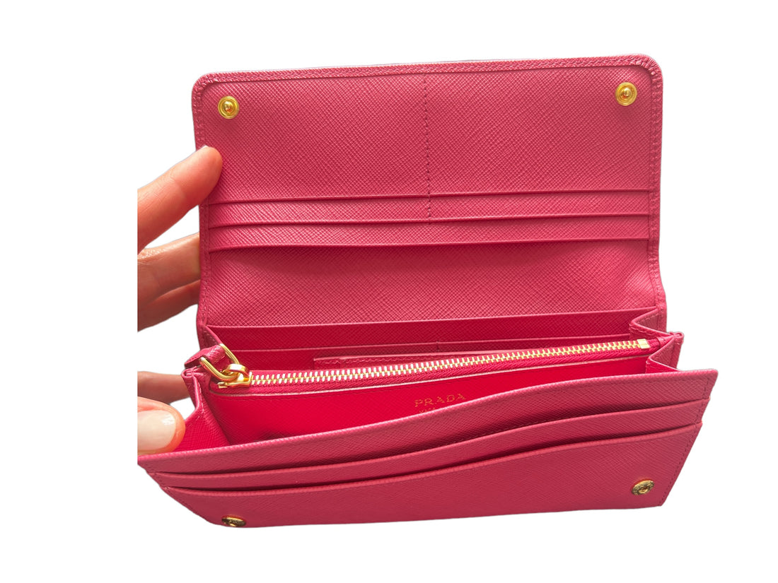Prada Portemonnaie Saffiano Fiocco