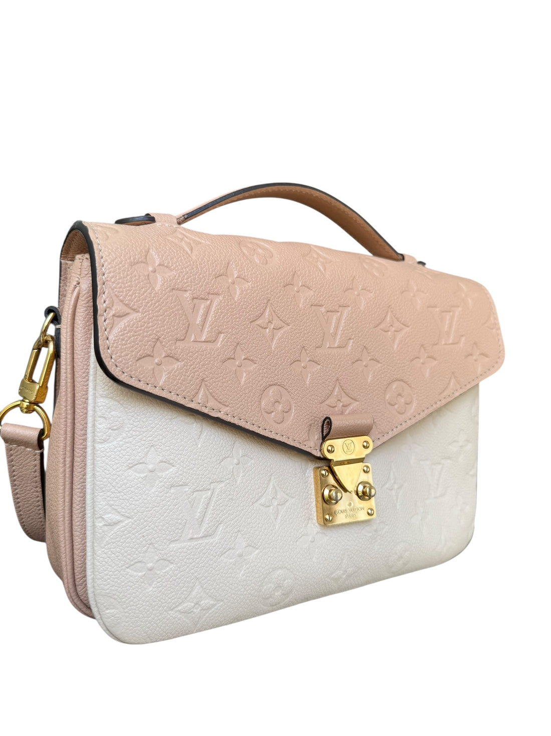 Louis Vuitton Metis Pochette Monogram Empreinte Leder in der Farbe beige / Creme