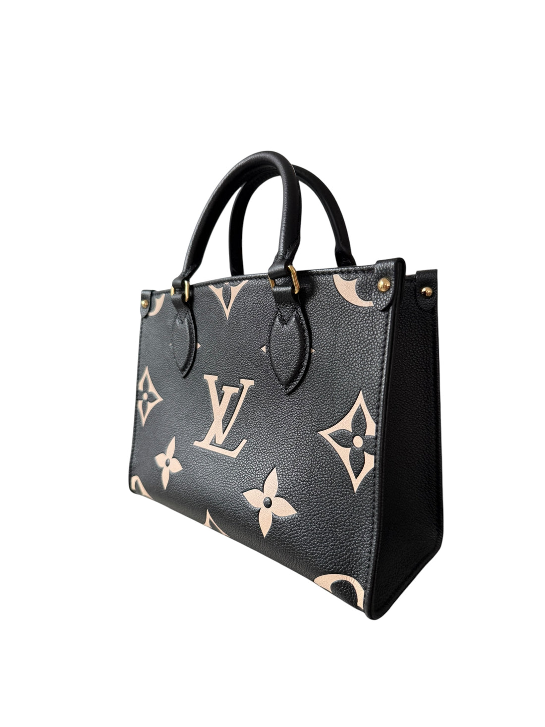 Louis Vuitton Onthego pm Empreinte Leder Bicolor schwarz