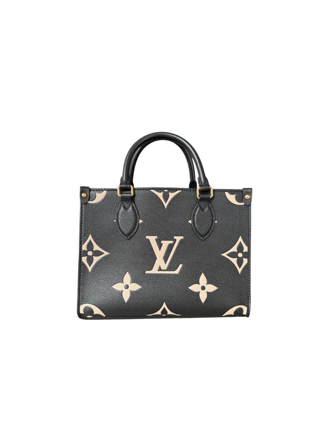 Louis Vuitton Onthego pm Empreinte Leder Bicolor schwarz