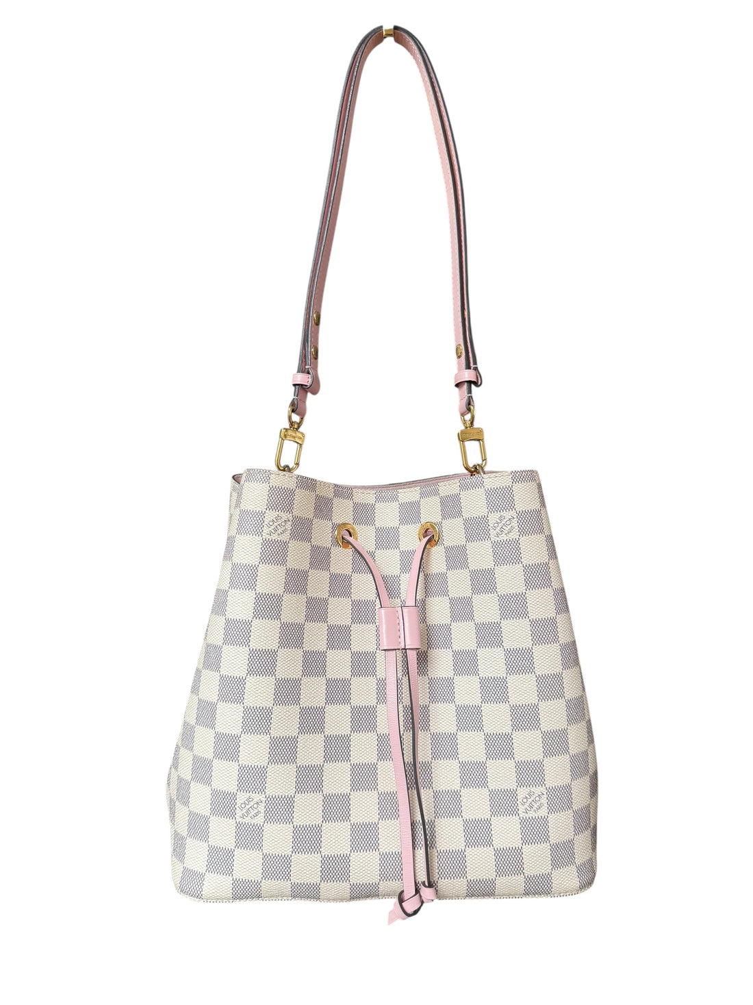 Louis Vuitton Néonoé in Canvas Damier Azur Rose Ballerine
