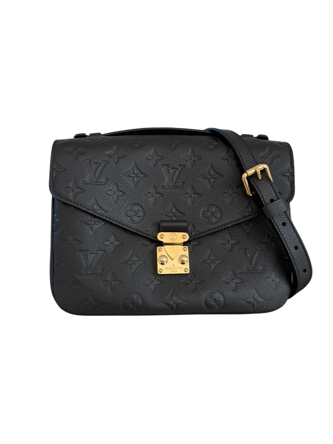 Louis Vuitton Metis Pochette Monogram Empreinte Leder schwarz