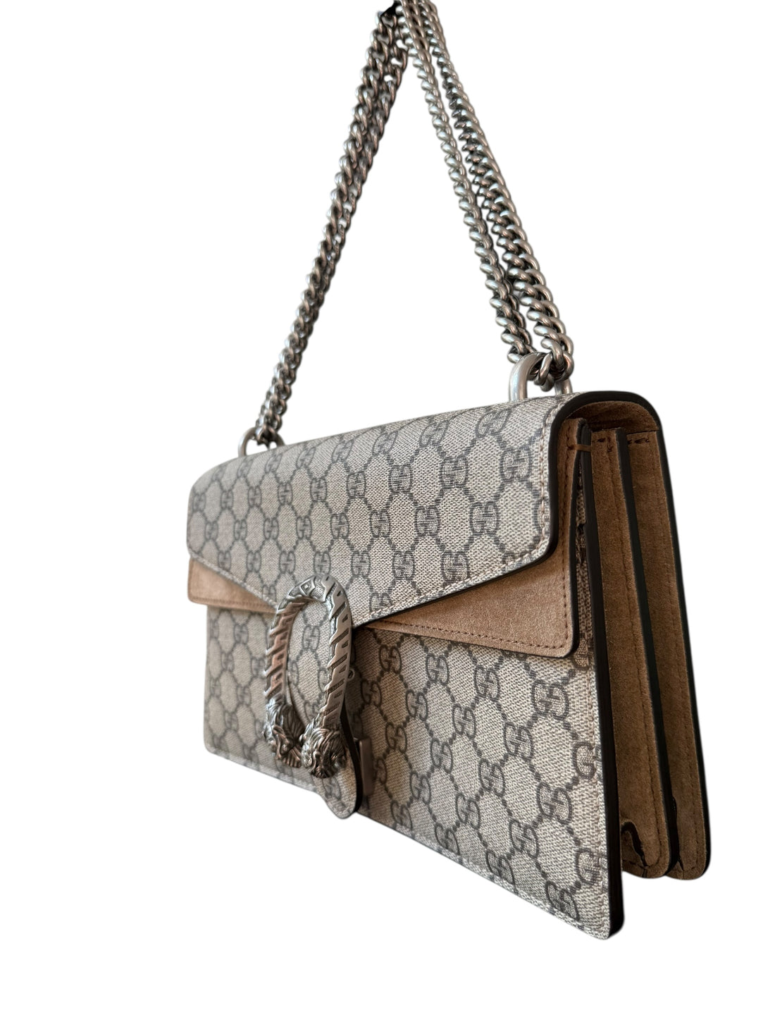 Gucci Dionysus Medium mit Taupe Suede Leder beige