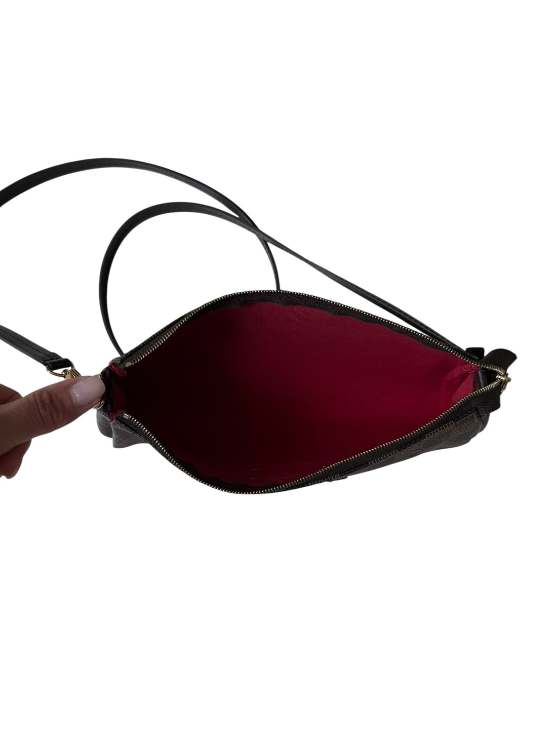 Louis Vuitton Eva Pochette in Damier Ebene Canvas