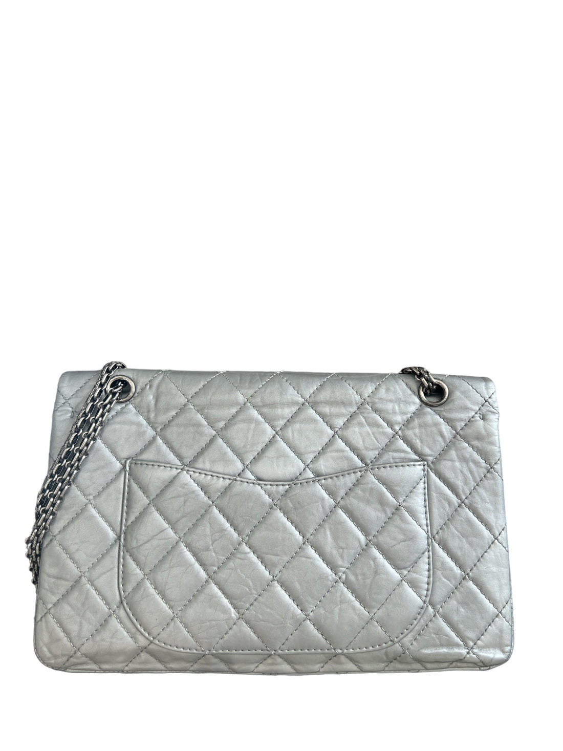 Chanel 2.55 Reissue silber Aged Calfskin