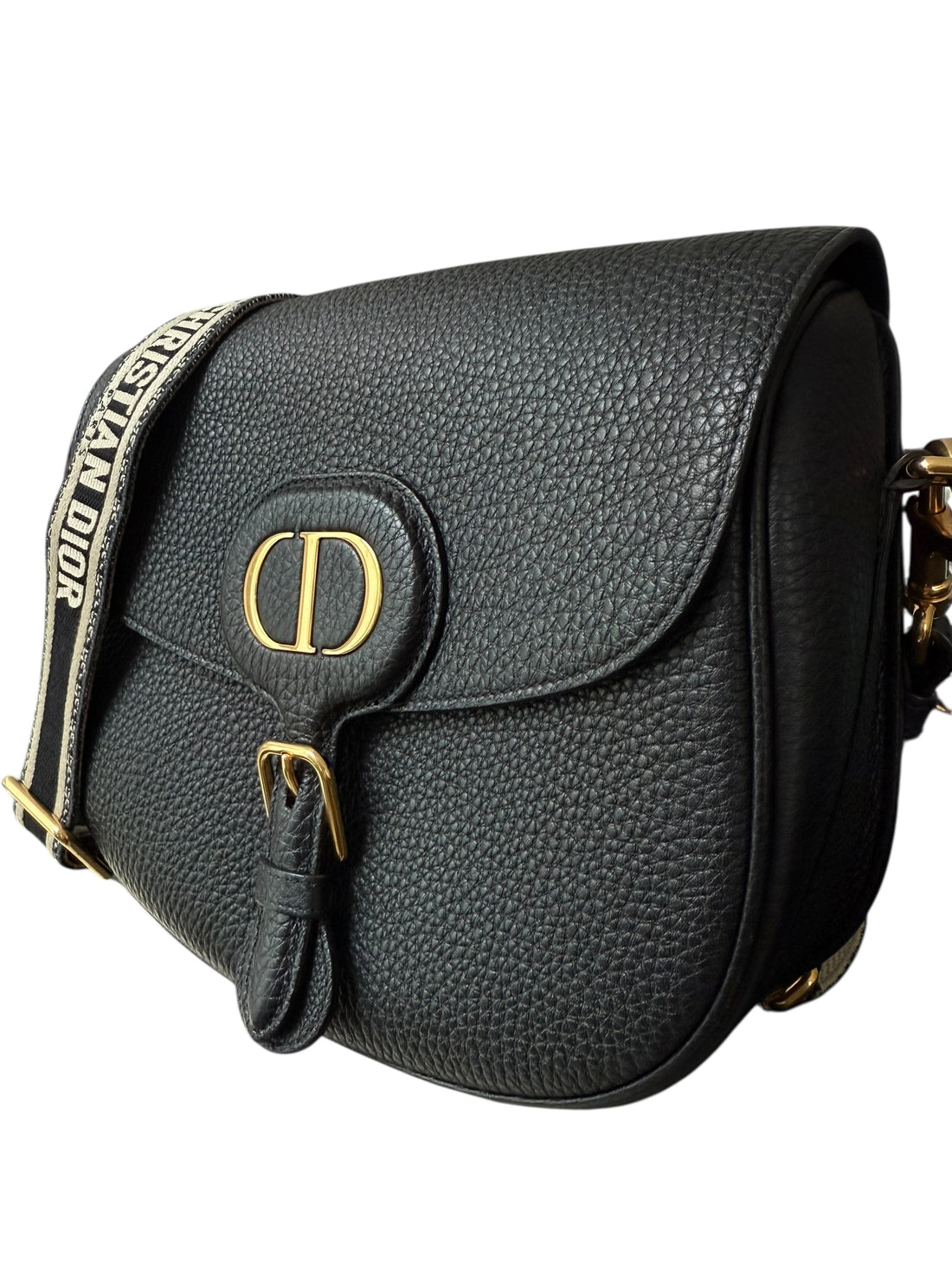 Dior Bobby Tasche in schwarz mit verstellbarem Schulterriemen