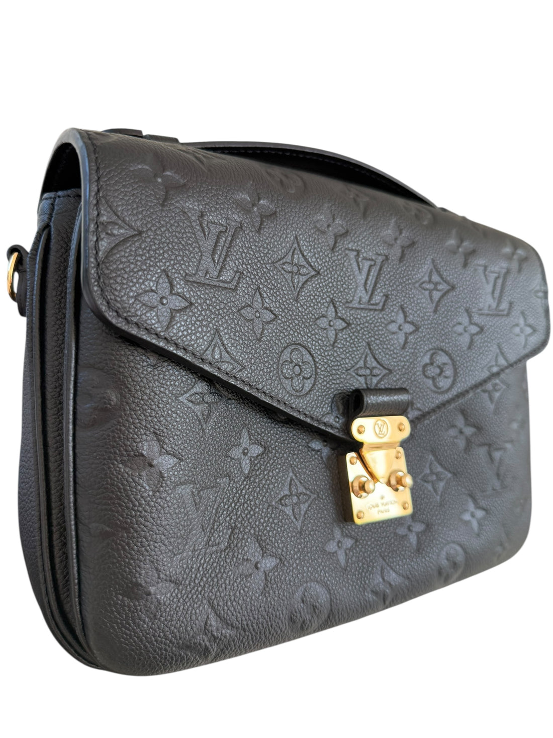 Louis Vuitton Metis Pochette Monogram Empreinte Leder schwarz