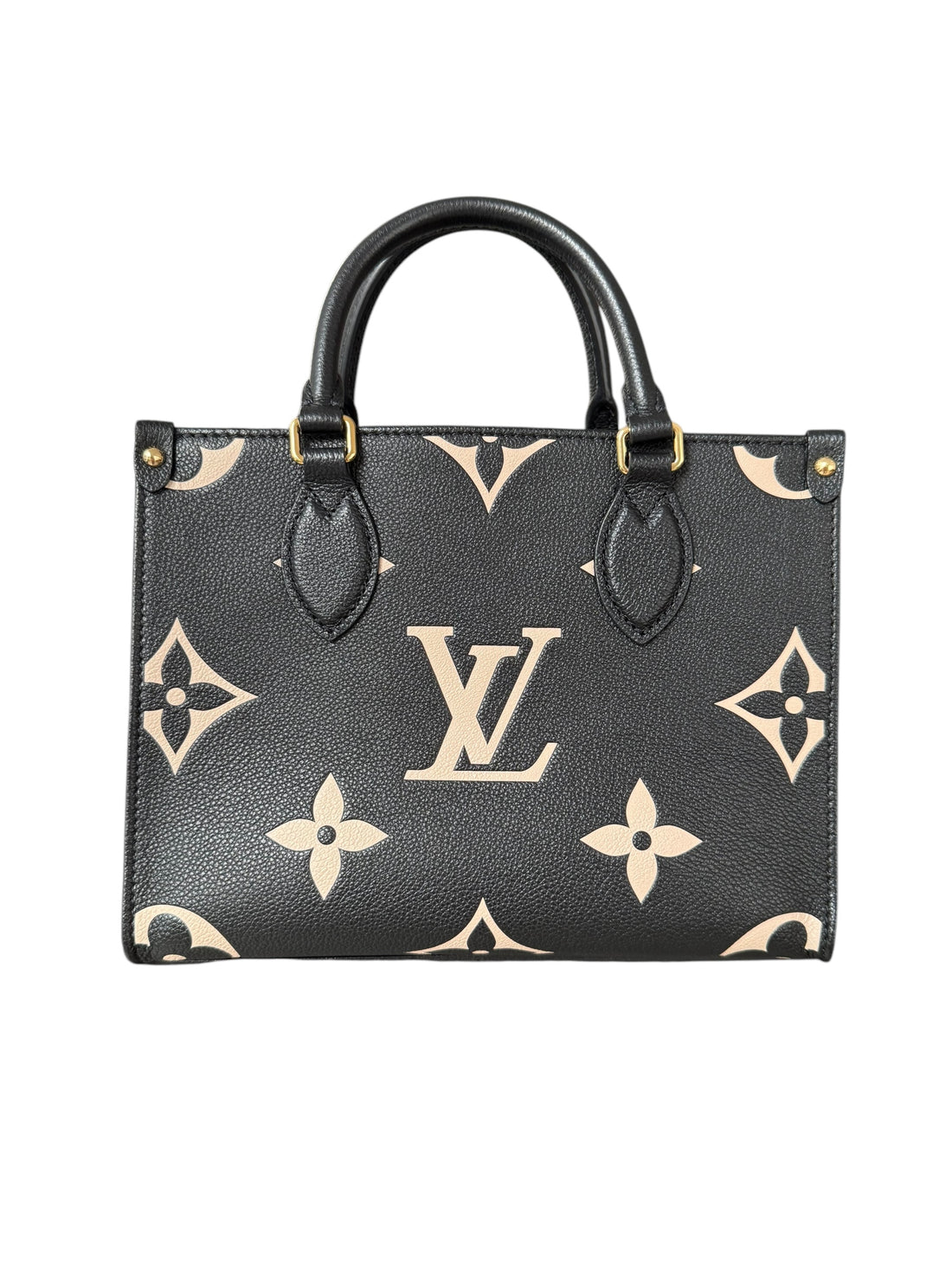 Louis Vuitton Onthego pm Empreinte Leder Bicolor schwarz