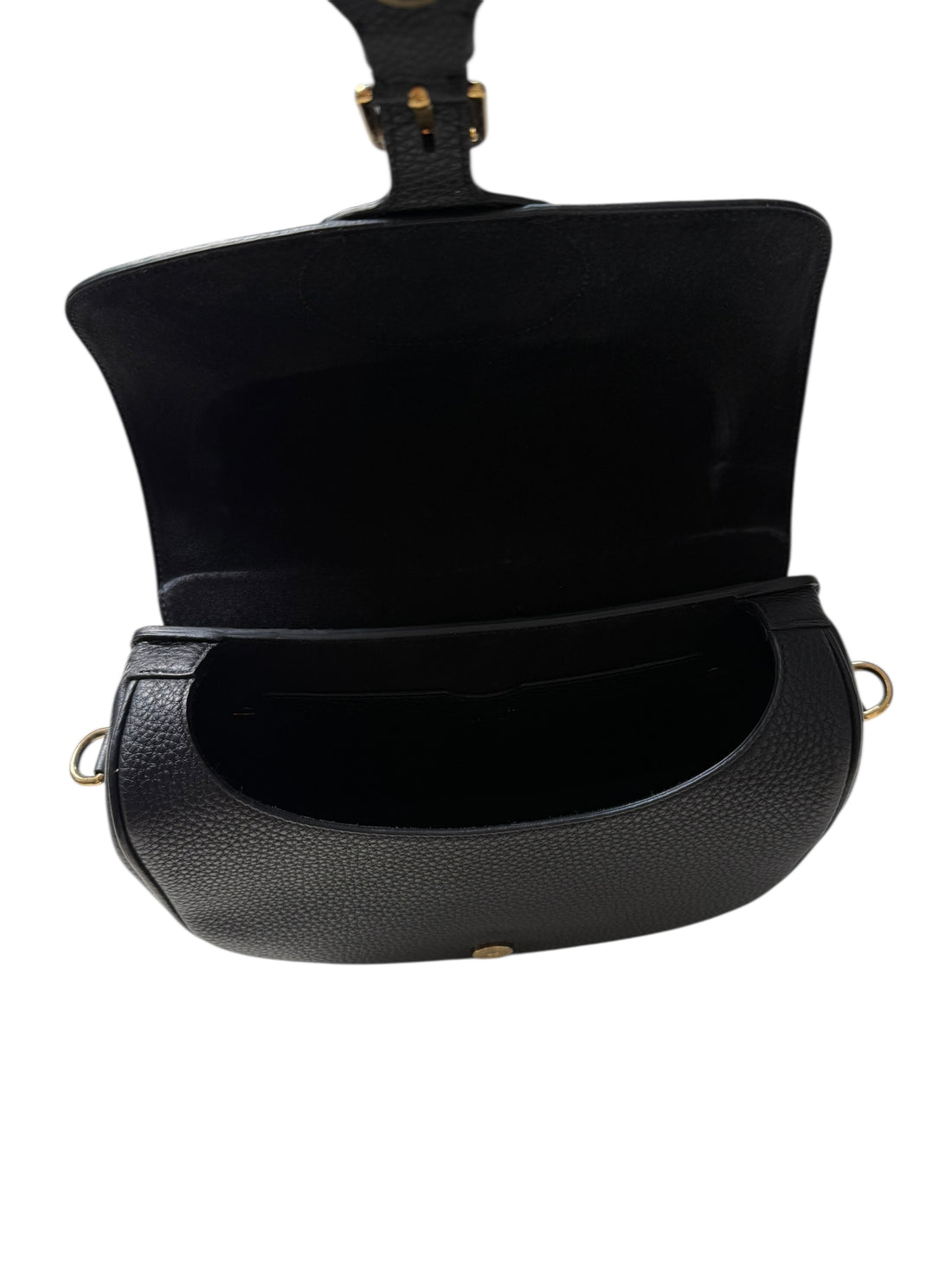 Dior Bobby Tasche in schwarz mit verstellbarem Schulterriemen