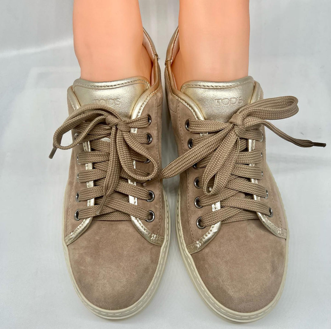 Tods Sneaker beige / gold Größe 37