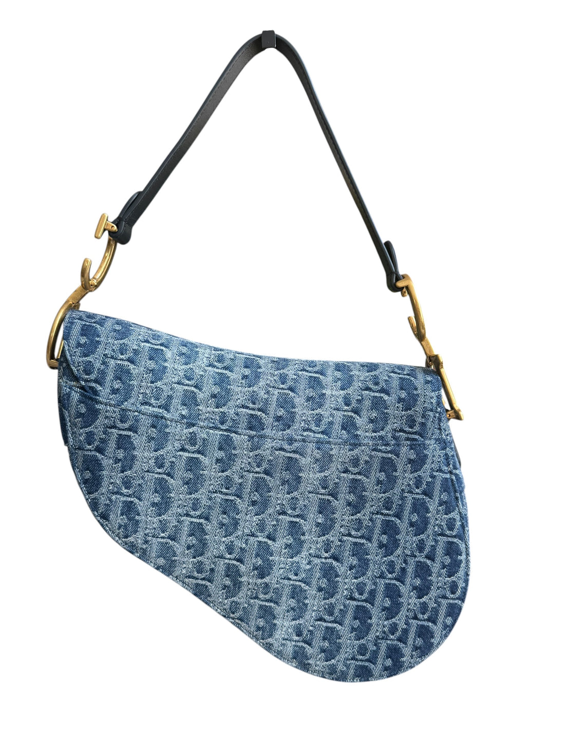 Christian Dior Saddle Bag Denim Oblique in Jacquard gefertigt. Limited Edition.