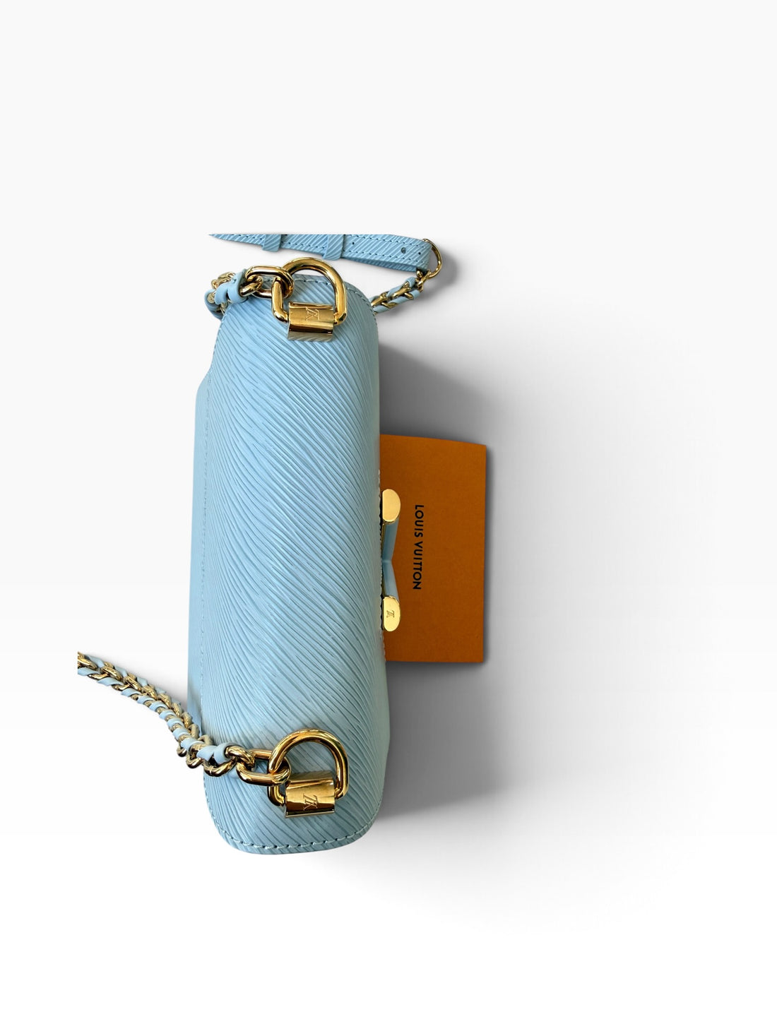 Louis Vuitton Twist Handtasche aus hellblauem Epi-Leder