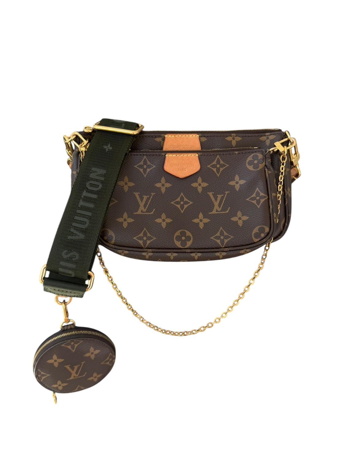 Louis Vuitton Multi Pochette Accessoires Monogram Canvas Khaki