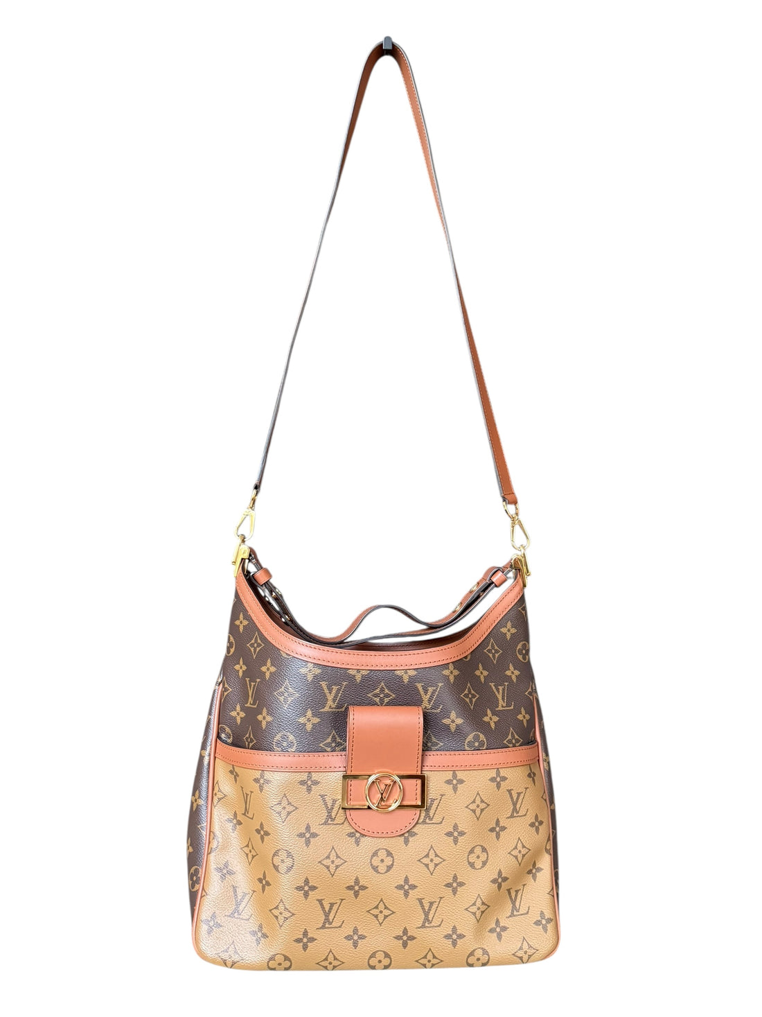 Louis Vuitton Dauphine Hobo Bag aus Monogram Reverse