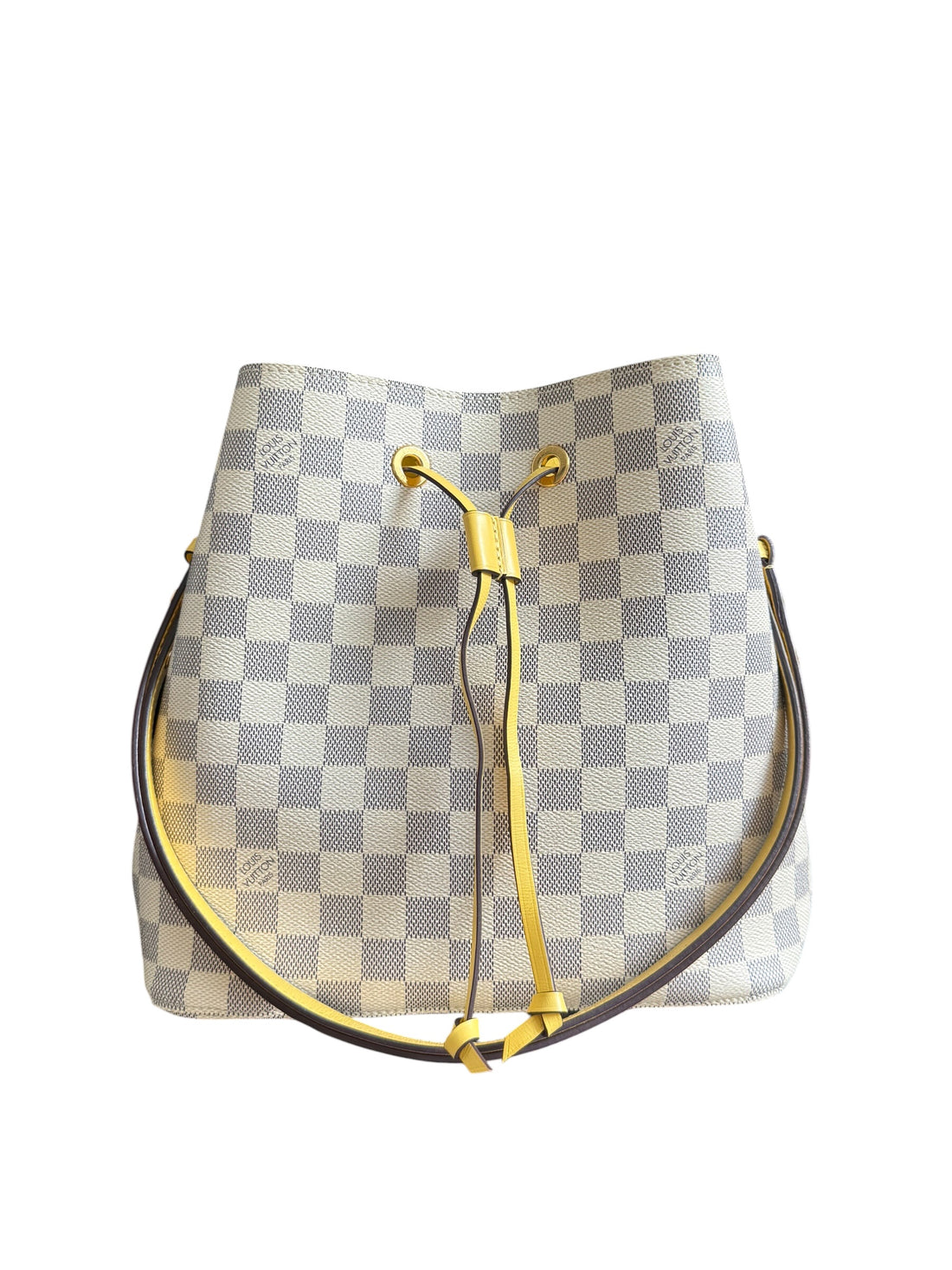 LOUIS VUITTON Néo Noé MM Damier Azur Yellow.