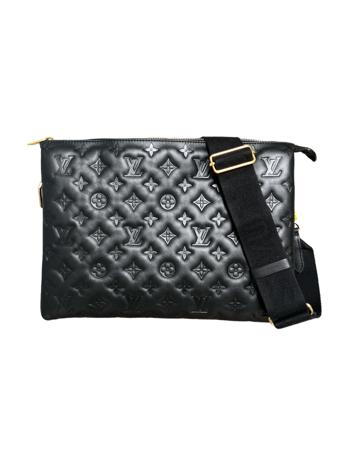 Louis Vuitton Coussin MM aus schwarzem Lammleder