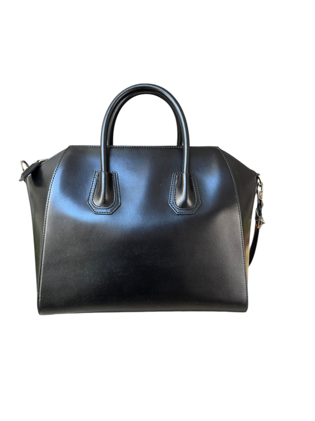 Givenchy Antigona Medium mittelgrosse Hand- oder Umhängetasche aus schwarzem Box-Kalbslede