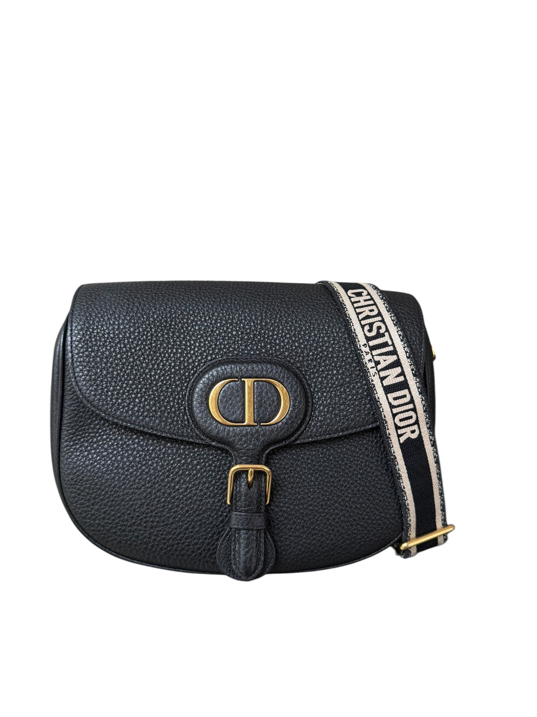 Dior Bobby Tasche in schwarz mit verstellbarem Schulterriemen
