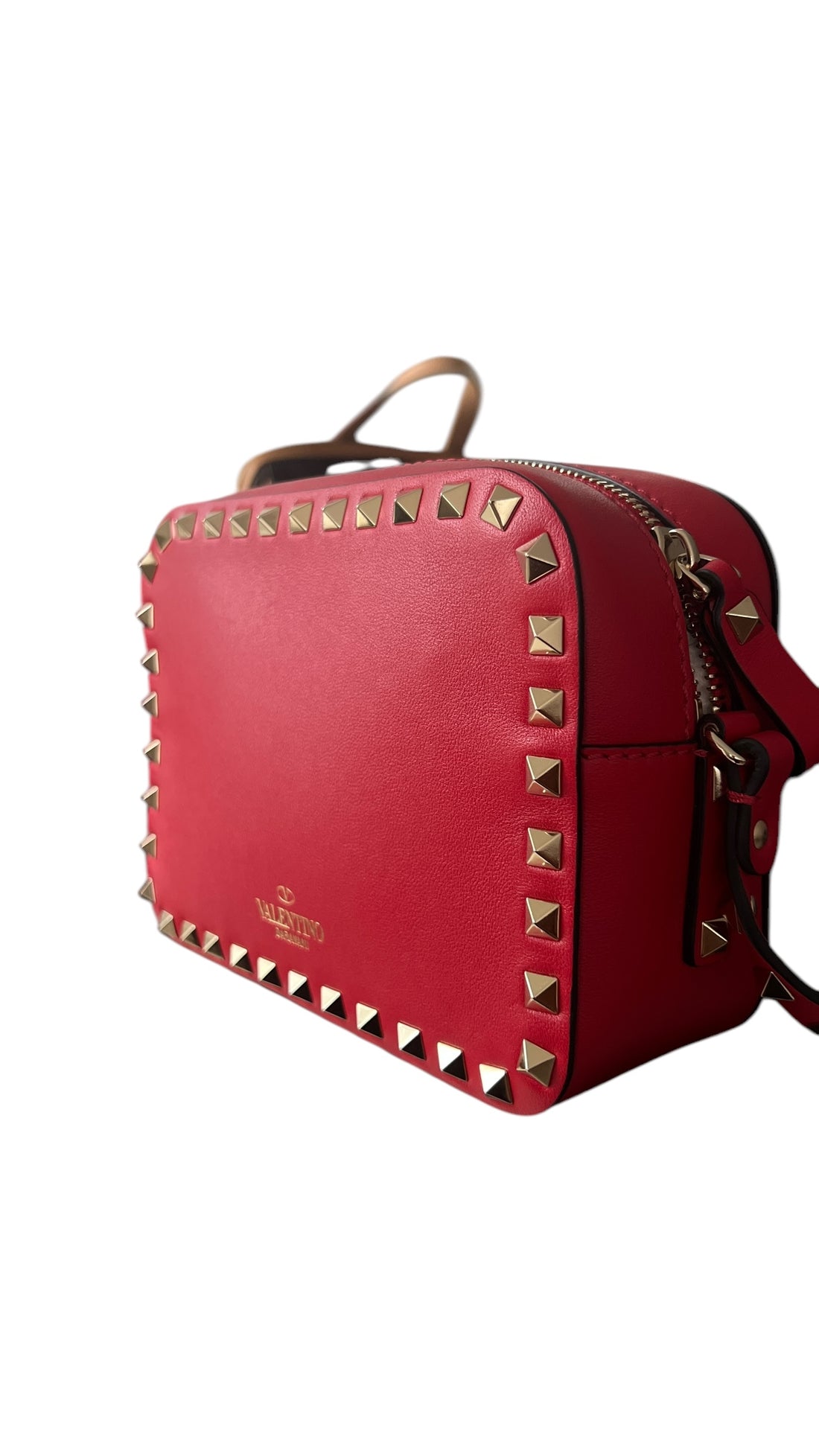 Valentino Garavani Rockstud Camera Bag Rouge