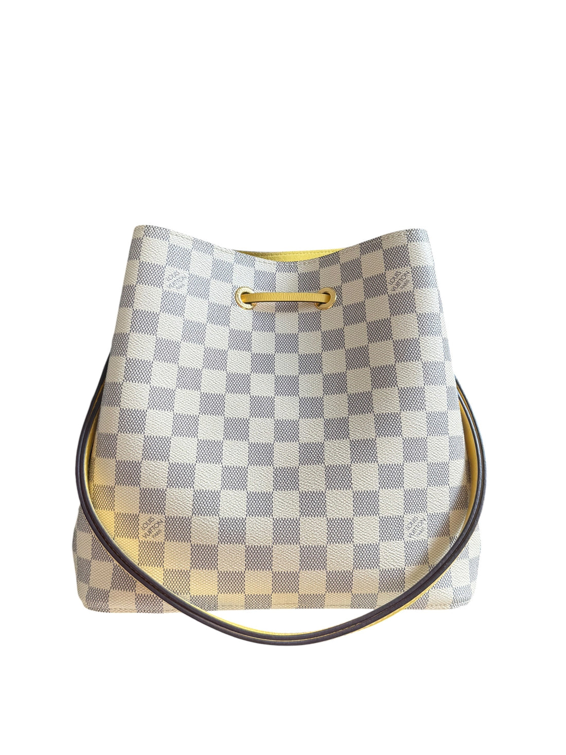 LOUIS VUITTON Néo Noé MM Damier Azur Yellow.