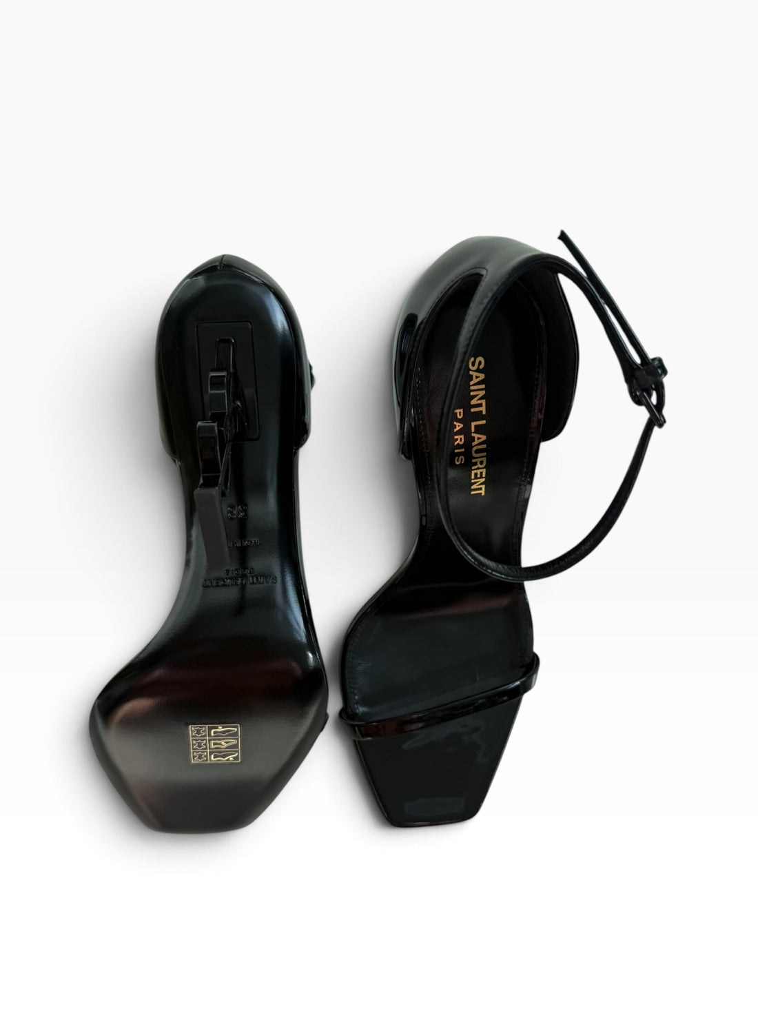 Sandales YSL Opyum en cuir verni, taille 38