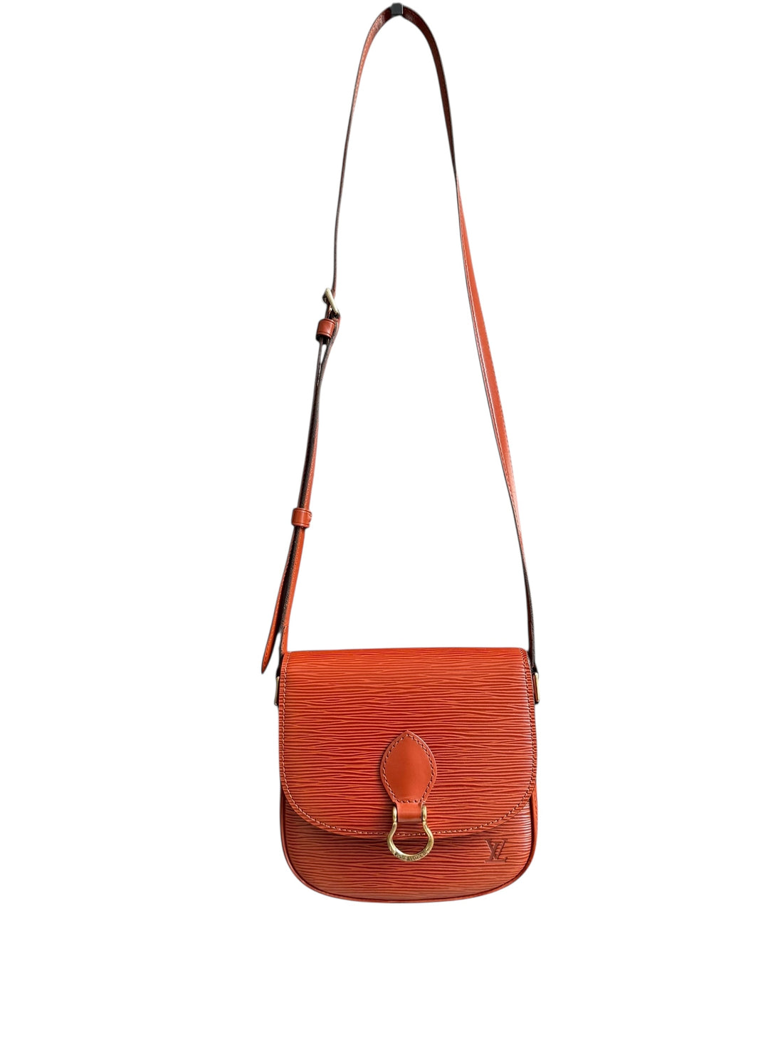 Louis Vuitton Saint Cloud pm in cognacfarbenem EPI Leder mit verstellbarem Schulterriemen