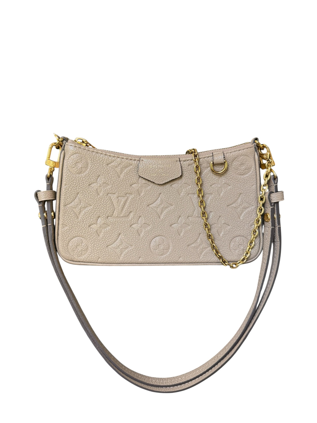 Louis Vuitton Easy Pouch on Strap in Monogram Empreinte Leder.