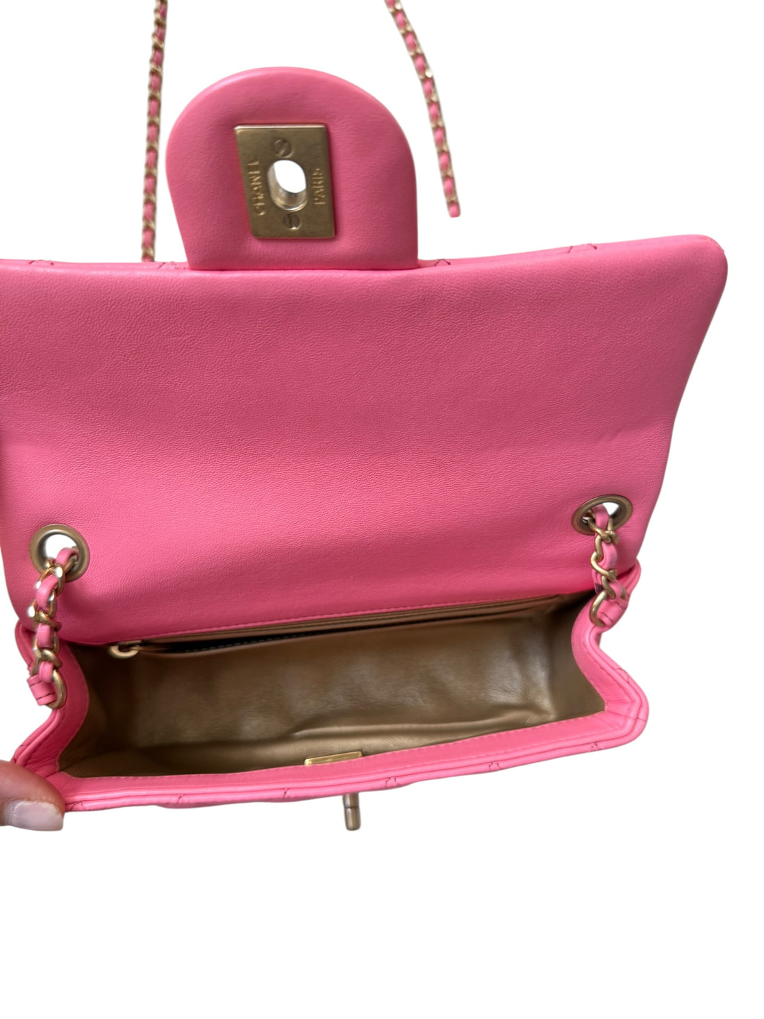 Chanel Classic Flap Bag Mini Rectangular aus der beliebten „Pearl Crush“ Kollektion