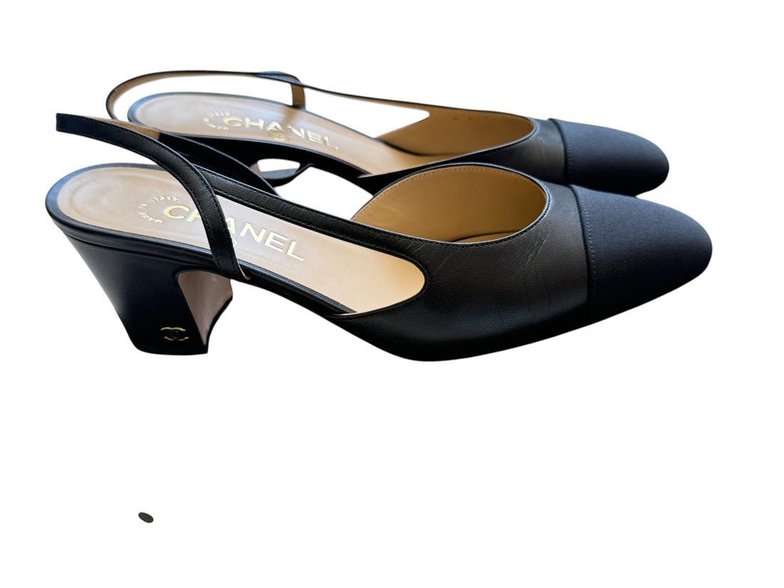 Chanel klassische Slingpumps in der Grösse 40C