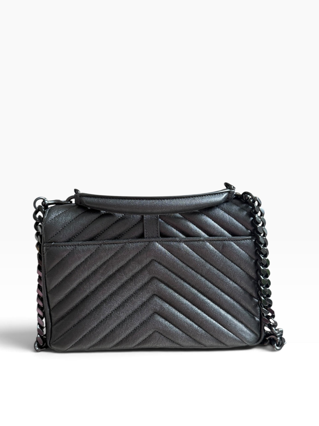 Borsa YSL Saint Laurent College Medium tutta nera (all black)