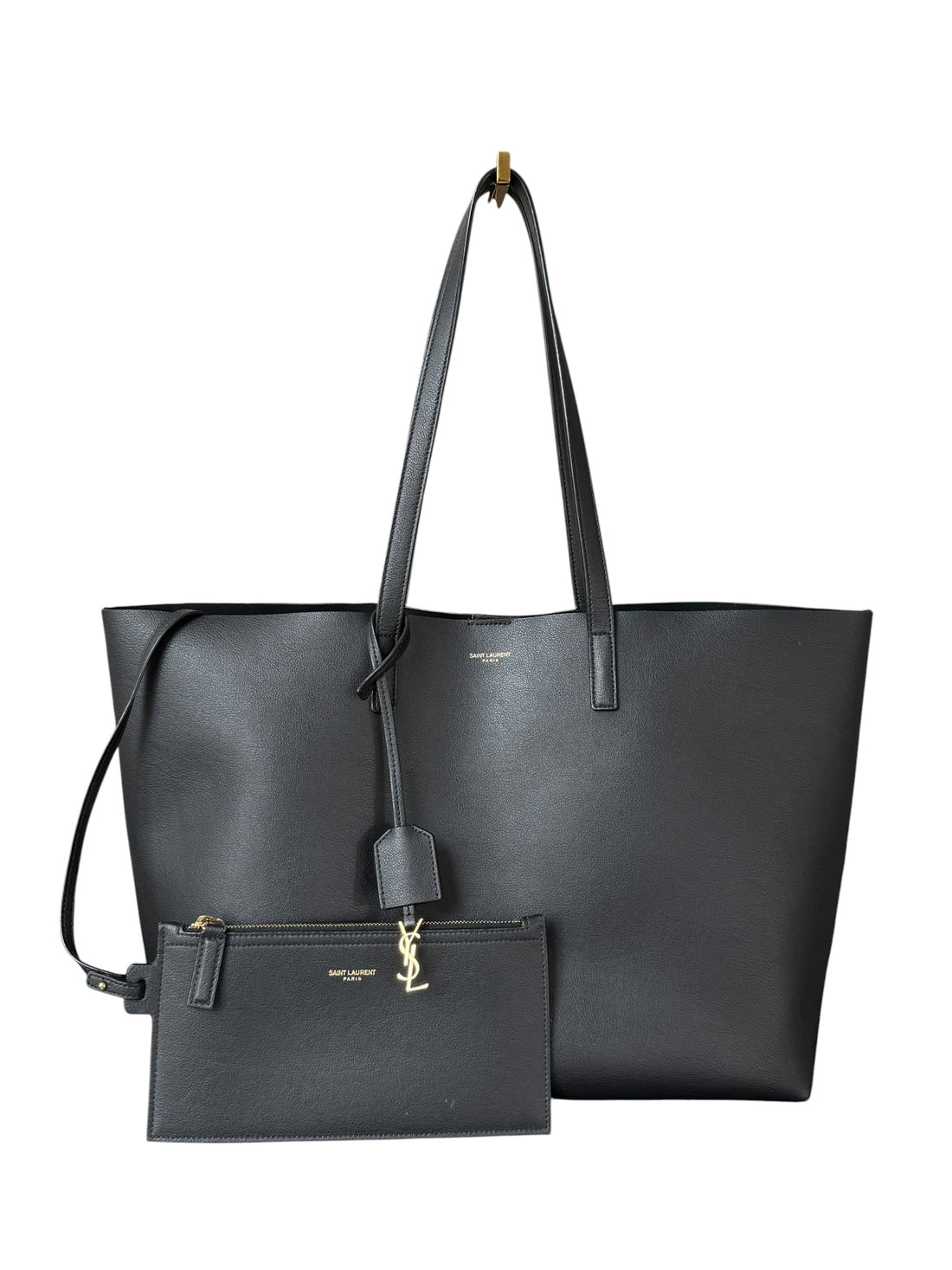 YSL Shopper aus schwarzem Leder