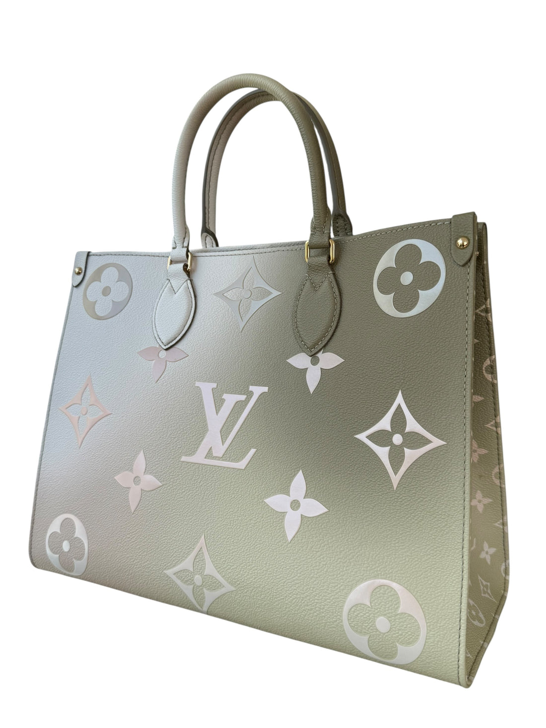 Louis Vuitton On-The-Go MM Sunset Monogram Khaki aus der Spring Kollektion