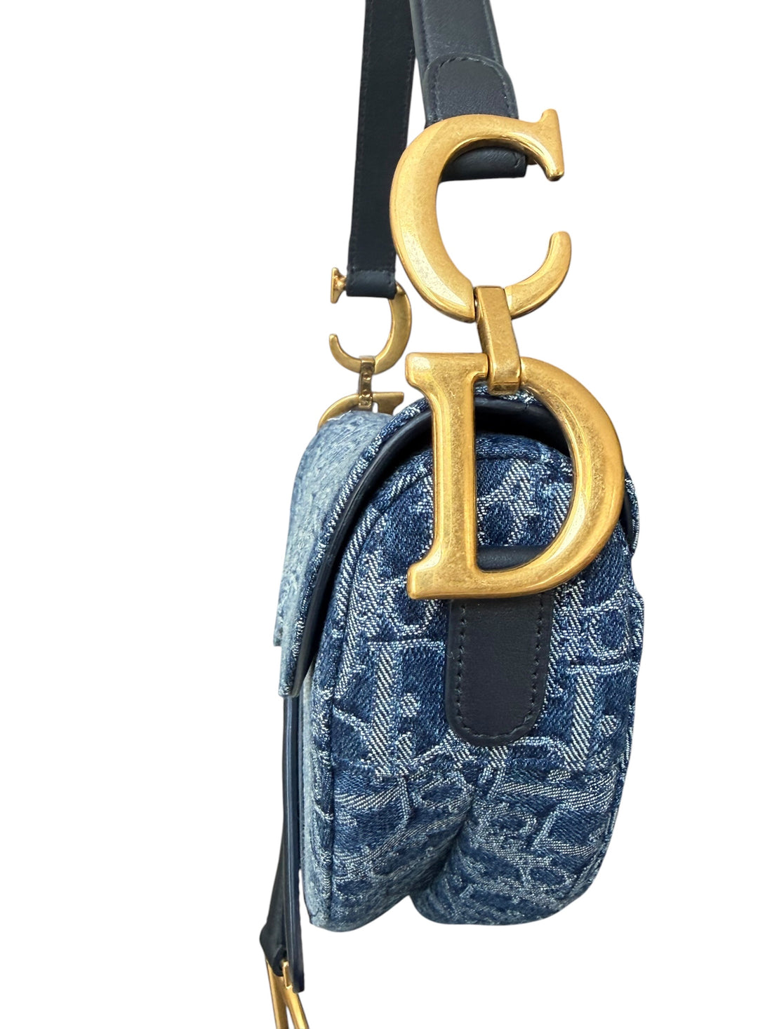 Christian Dior Saddle Bag Denim Oblique in Jacquard gefertigt. Limited Edition.