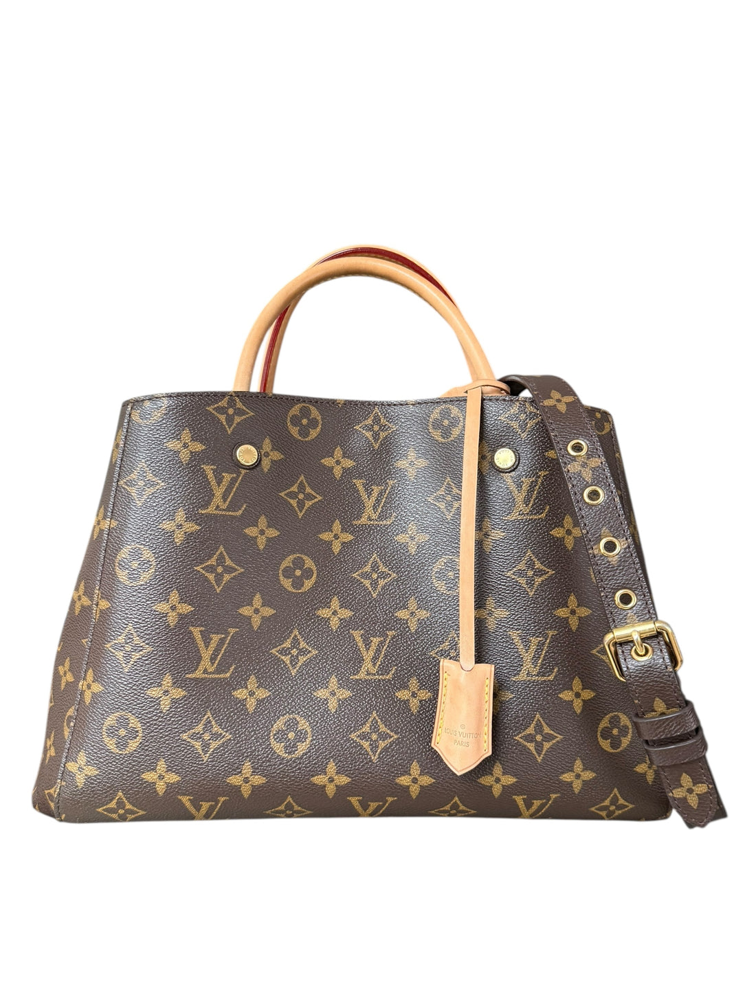 Louis Vuitton Montaigne in Monogram Canvas mit abnehm- und verstellbaren Schulterriemen