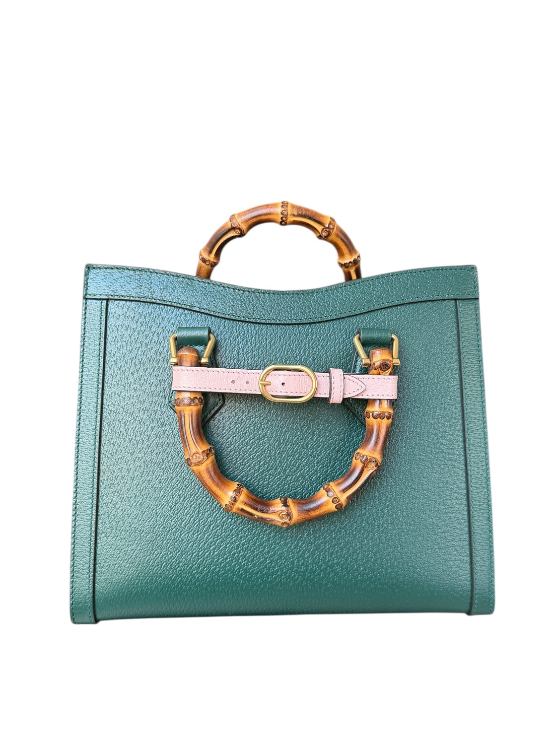 Gucci Diana Shopper in der Farbe grün mit Bambusgriffen