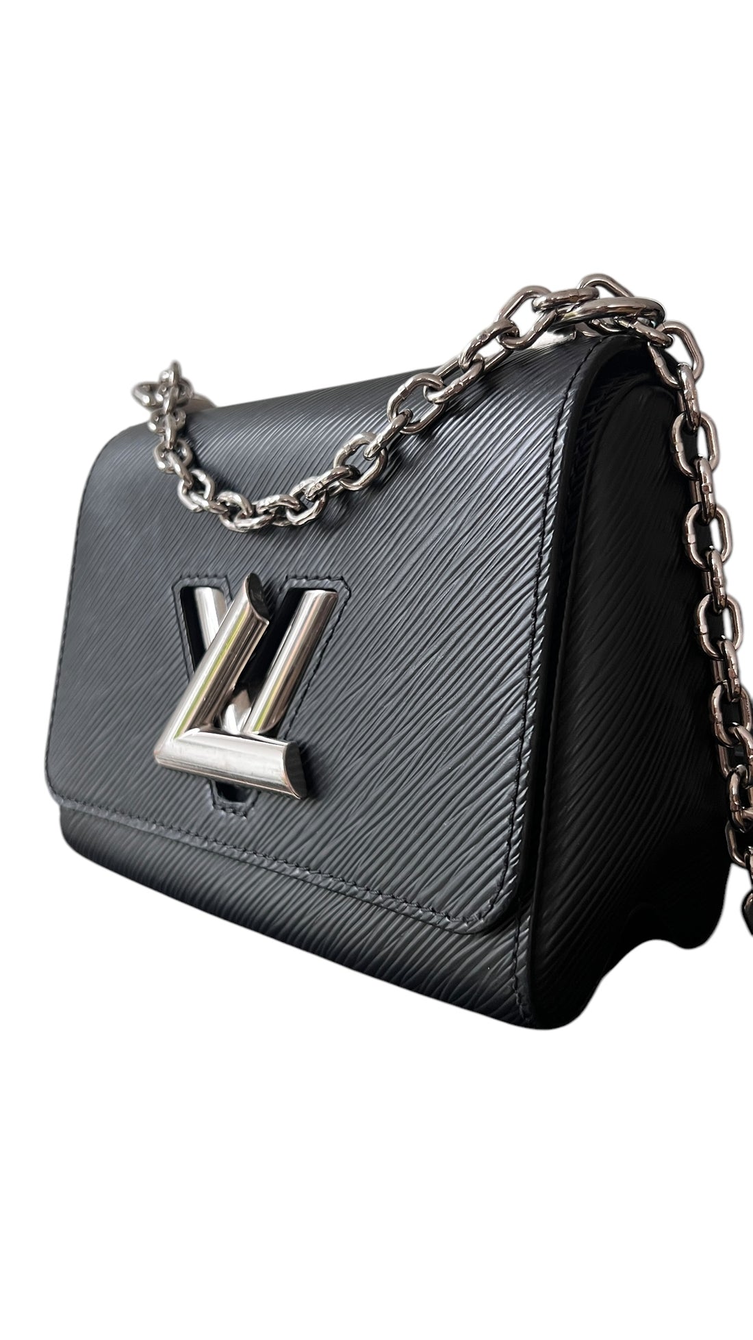 Louis Vuitton TWIST pm in schwarzem EPI Leder