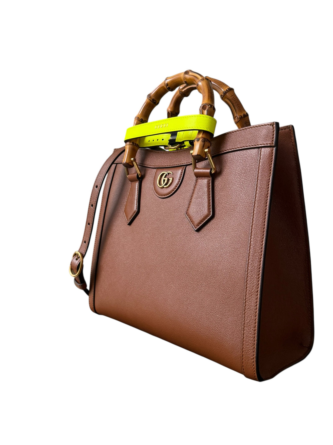 Gucci Diana Shopper Medium aus hellbraunem Leder