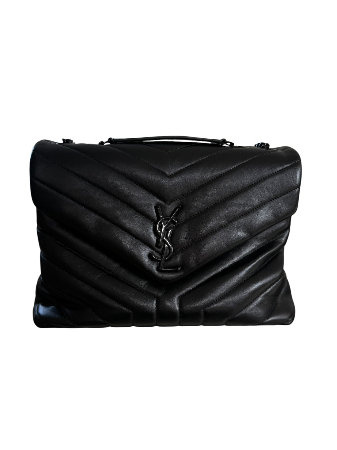 YSL Loulou Medium Allblack - so black
