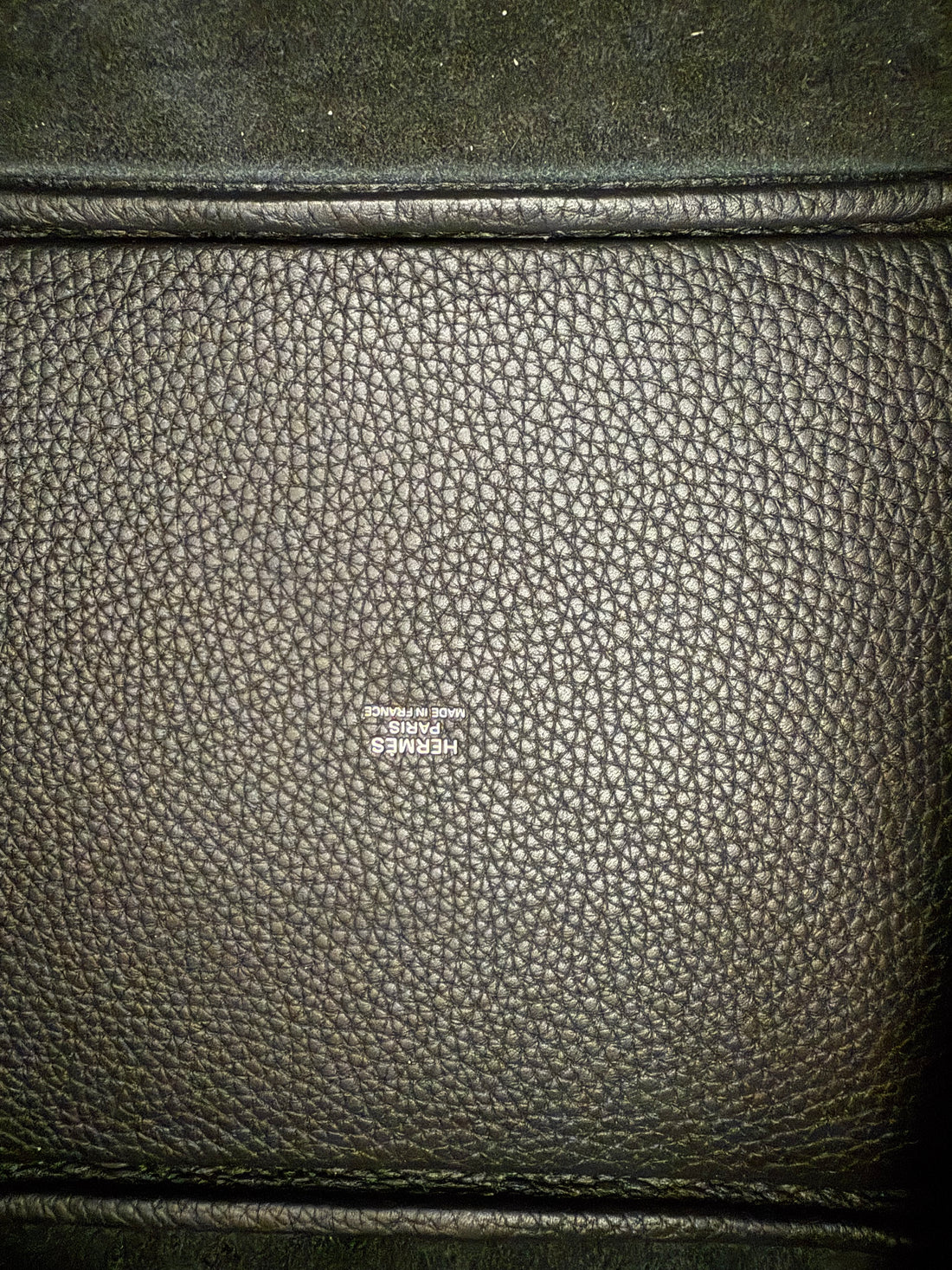 Hermès Picotin Lock 22 in Taurillon Clémence Leder schwarz und Hardware in Palladium.