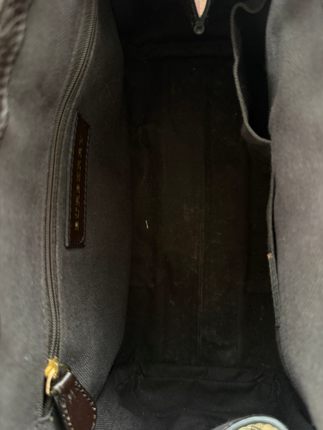 Klassische Burberry Haymarket Check Coated Canvas Gladstone Bag
