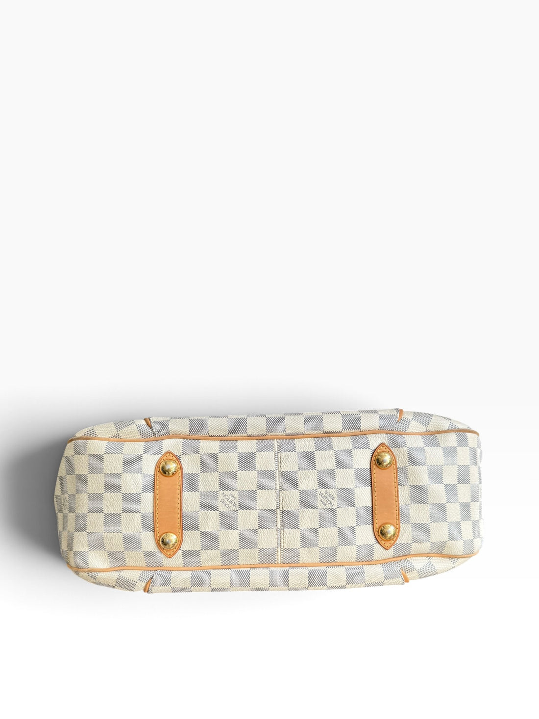 Louis Vuitton Galliera PM aus Damier Azur Canvas. Verstellbarer Schulriemen.