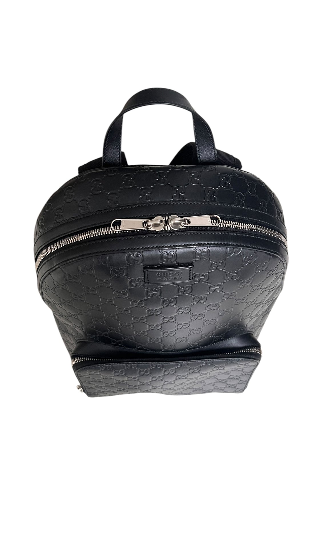 Gucci Guccissima Signature Backpack Rucksack in schwarz Herren